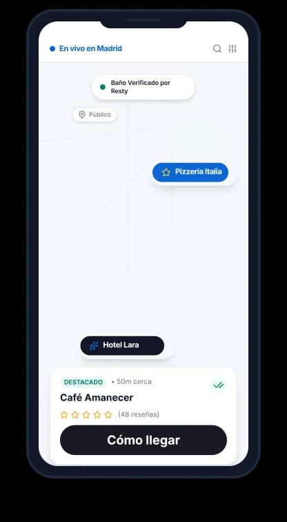 Resty app mobile preview